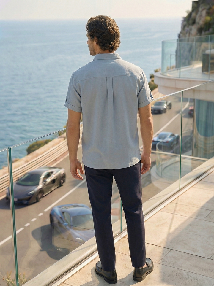 Caldré Polo – Coastal Mist Blue