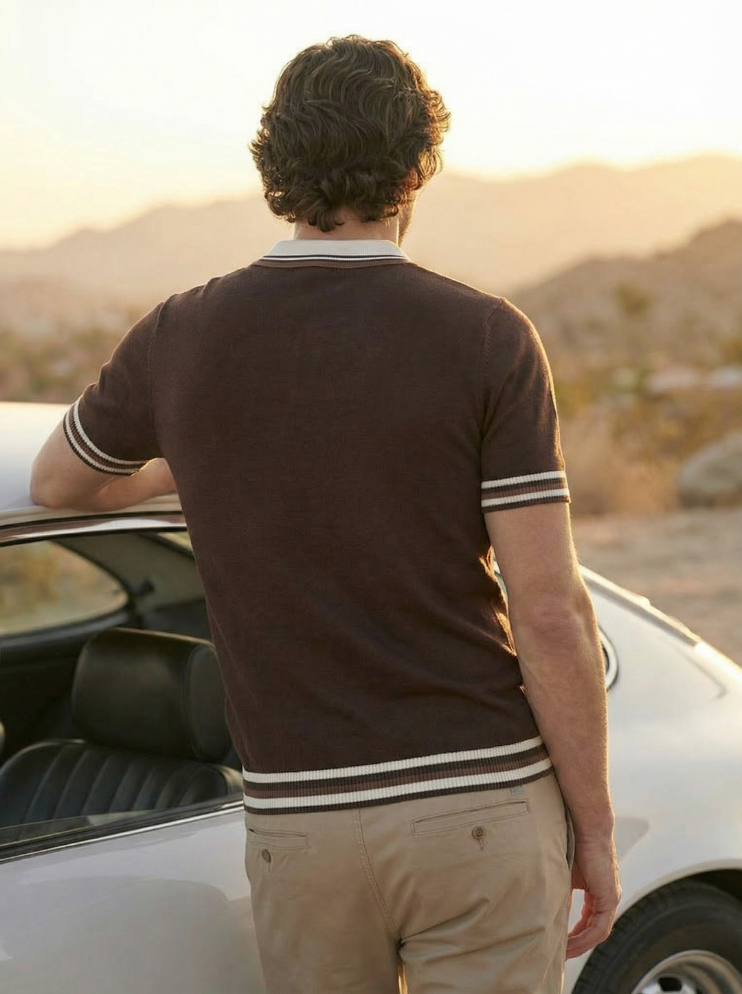 Valtero Knit Polo – Espresso Royale